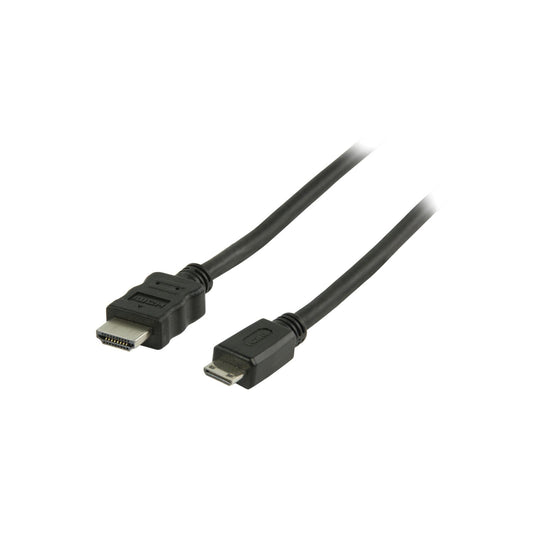 Valueline HDMI 1.4 Adapterkabel HDMI A auf HDMI Mini Typ C Stecker, schwarz