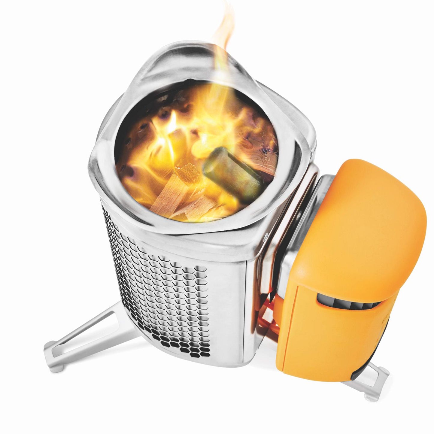 BioLite CampStove 2+ -Campingkocher mit Akku, USB-Ladeausgang, FlexLight 100